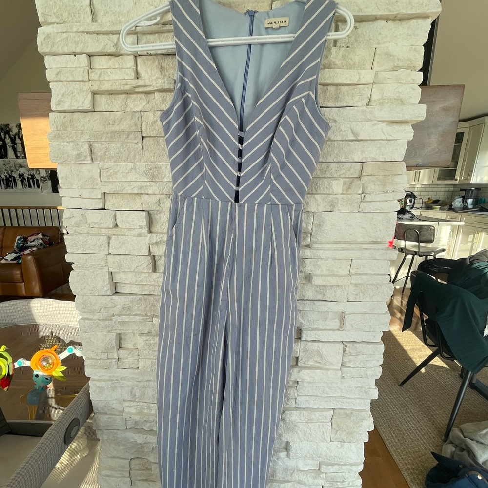 Blue jumpsuit